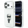 Custodia MagSafe Karl Lagerfeld IML Ikonik Sketch Print per Apple iPhone 18 Pro Max / 17 Pro Max, beige (KLD22794)
