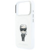 Custodia MagSafe Karl Lagerfeld IML Ikonik Sketch Print per Apple iPhone 18 Pro Max / 17 Pro Max, beige (KLD22794)