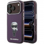 Custodia MagSafe Karl Lagerfeld IML Ikonik Sketch Print per Apple iPhone 18 Pro / 17 Pro, bordeaux