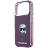 Custodia MagSafe Karl Lagerfeld IML Ikonik Sketch Print per Apple iPhone 18 Pro / 17 Pro, bordeaux