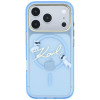 Custodia MagSafe Script Logo Karl Lagerfeld per Apple iPhone 18 Pro / 17 Pro, azzurra