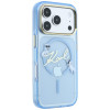 Custodia MagSafe Script Logo Karl Lagerfeld per Apple iPhone 18 Pro / 17 Pro, azzurra