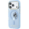 Custodia MagSafe Peekaboo Logo Karl Lagerfeld per Apple iPhone 18 Pro Max / 17 Pro Max, blu