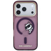 Custodia MagSafe Peekaboo Logo Karl Lagerfeld per Apple iPhone 18 Pro / 17 Pro, bordeaux