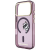 Custodia MagSafe Peekaboo Logo Karl Lagerfeld per Apple iPhone 18 Pro / 17 Pro, bordeaux