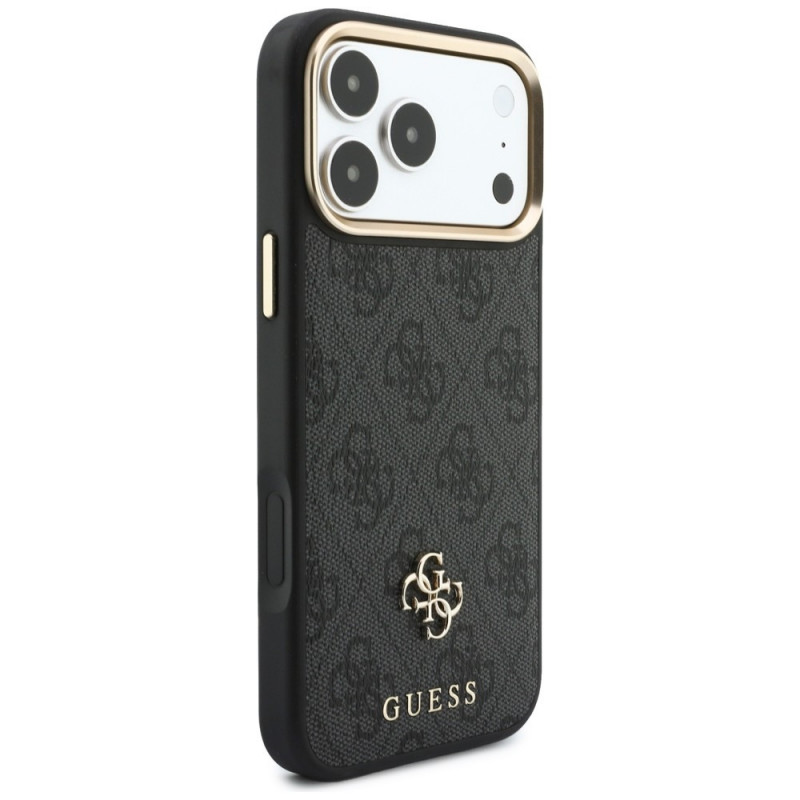 Custodia Guess 4G con portafoglio, MagSafe, per Apple iPhone 18 Pro / 17 Pro, nera