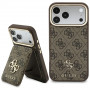 Custodia Guess 4G con portafoglio, MagSafe, per Apple iPhone 18 Pro / 17 Pro, marrone