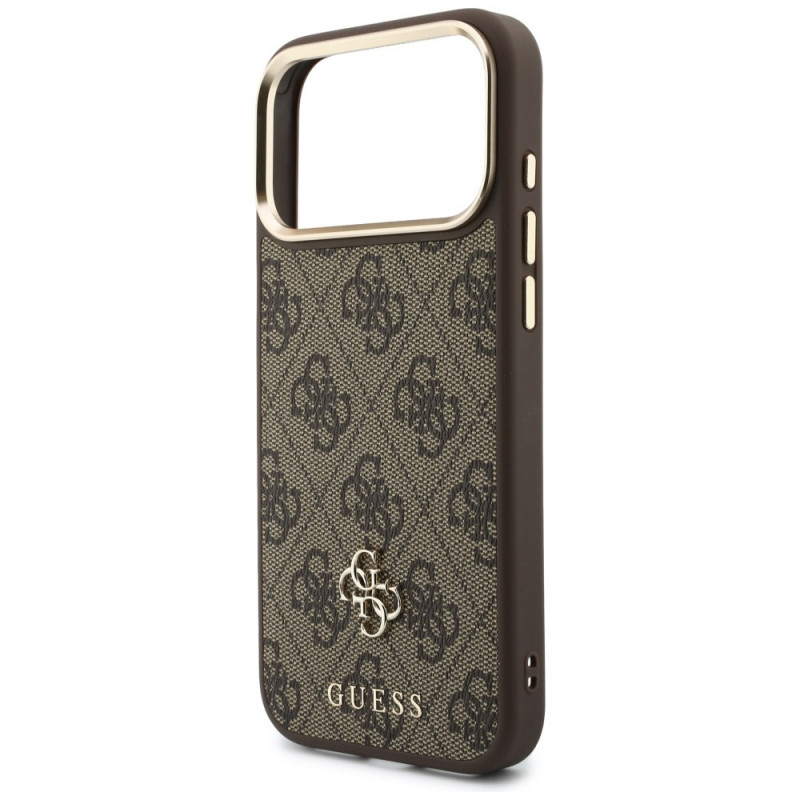 Custodia Guess 4G con portafoglio, MagSafe, per Apple iPhone 18 Pro Max / 17 Pro Max, marrone