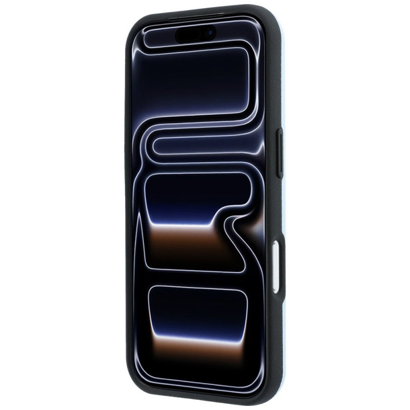 Custodia MagSafe BMW Kevlar Metal Logo per Apple iPhone 18 Pro / 17 Pro, blu