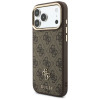 Custodia Guess 4G con portafoglio e lanyard, MagSafe, per Apple iPhone 18 Pro Max / 17 Pro Max, marrone