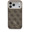 Custodia Guess 4G con portafoglio e lanyard, MagSafe, per Apple iPhone 18 Pro Max / 17 Pro Max, marrone