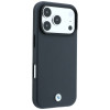 Custodia MagSafe BMW Kevlar Metal Logo per Apple iPhone 18 Pro / 17 Pro, antracite