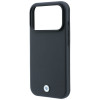 Custodia MagSafe BMW Kevlar Metal Logo per Apple iPhone 18 Pro / 17 Pro, antracite