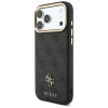 Custodia Guess 4G con portafoglio e lanyard, MagSafe, per Apple iPhone 18 Pro / 17 Pro, marrone