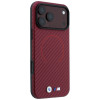 Custodia MagSafe BMW M Carbon Printed Ring per Apple iPhone 18 Pro / 17 Pro, bordeaux