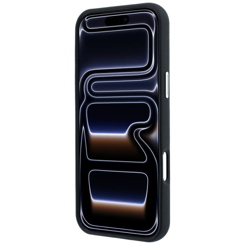 Set custodia e portafoglio BMW Quilted Pattern Metal Logo per Apple iPhone 18 Pro / 17 Pro, nero