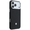 Set custodia e portafoglio BMW Quilted Pattern Metal Logo per Apple iPhone 18 Pro Max / 17 Pro Max, nero