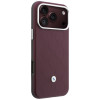 Set custodia e portacarte BMW Quilted Pattern Metal Logo per Apple iPhone 18 Pro Max / 17 Pro Max, bordeaux