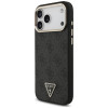 Custodia MagSafe Guess 4G Triangle Logo per Apple iPhone 18 Pro Max / 17 Pro Max, nero oro