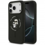 Custodia in silicone Karl&Choupette Ring MagSafe Karl Lagerfeld per Apple iPhone 18 Pro Max / 17 Pro Max, nera
