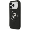 Custodia in silicone Karl&Choupette Ring MagSafe Karl Lagerfeld per Apple iPhone 18 Pro Max / 17 Pro Max, nera