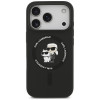 Custodia in silicone Karl&Choupette Ring MagSafe Karl Lagerfeld per Apple iPhone 18 Pro Max / 17 Pro Max, nera