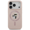 Custodia in silicone Karl&Choupette Ring MagSafe Karl Lagerfeld per Apple iPhone 18 Pro / 17 Pro, nera