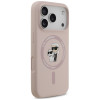 Custodia in silicone Karl&Choupette Ring MagSafe Karl Lagerfeld per Apple iPhone 18 Pro / 17 Pro, nera