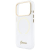 Custodia Guess IML Script Metal MagSafe per Apple iPhone 18 Pro / 17 Pro, trasparente