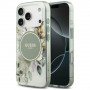 Custodia MagSafe Guess IML Flower & Tonal Circle per Apple iPhone 18 Pro Max / 17 Pro Max, verde
