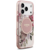 Custodia MagSafe Guess IML Flower & Tonal Circle per Apple iPhone 18 Pro / 17 Pro, rosa
