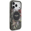 Custodia MagSafe Guess IML Flowers Pearl Strap per Apple iPhone 18 Pro / 17 Pro, nera