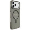 Custodia MagSafe Guess IML Glitter Pearl Strap per Apple iPhone 18 Pro / 17 Pro, nera