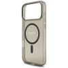 Custodia MagSafe Guess IML Glitter Pearl Strap per Apple iPhone 18 Pro / 17 Pro, nera