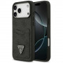 Custodia protettiva triangolare 4G Double Card Guess per Apple iPhone 18 Pro Max / 17 Pro Max, nera