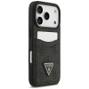 Custodia triangolare Guess 4G Double Card per Apple iPhone 18 Pro / 17 Pro, nera