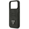 Custodia triangolare Guess 4G Double Card per Apple iPhone 18 Pro / 17 Pro, nera
