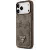 Custodia triangolare a doppia scheda 4G Guess per Apple iPhone 18 Pro Max / 17 Pro Max, marrone