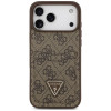 Custodia triangolare a doppia scheda 4G Guess per Apple iPhone 18 Pro Max / 17 Pro Max, marrone