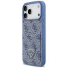 Custodia triangolare con doppia scheda 4G Guess per Apple iPhone 18 Pro Max / 17 Pro Max, blu