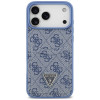 Custodia triangolare con doppia scheda 4G Guess per Apple iPhone 18 Pro Max / 17 Pro Max, blu
