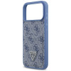 Custodia triangolare con doppia scheda 4G Guess per Apple iPhone 18 Pro Max / 17 Pro Max, blu