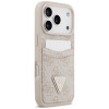 Custodia triangolare a doppia scheda 4G Guess per Apple iPhone 18 Pro Max / 17 Pro Max, rosa