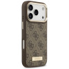 Custodia Guess 4G Logo Plate MagSafe per Apple iPhone 18 Pro / 17 Pro, marrone