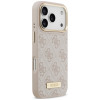 Custodia Guess 4G Logo Plate MagSafe per Apple iPhone 18 Pro / 17 Pro, rosa