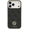 Custodia MagSafe Guess 4G Strass Logo per Apple iPhone 18 Pro Max / 17 Pro Max, nera