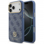 Custodia MagSafe Guess 4G Strass Logo per Apple iPhone 18 Pro Max / 17 Pro Max, blu