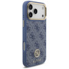 Custodia MagSafe Guess 4G Strass Logo per Apple iPhone 18 Pro Max / 17 Pro Max, blu