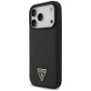 Custodia MagSafe Guess Croco Triangle Logo per Apple iPhone 18 Pro / 17 Pro, nera