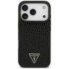 Custodia MagSafe Guess Croco Triangle Logo per Apple iPhone 18 Pro / 17 Pro, nera